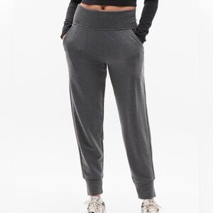 Athleta Charcoal Gray Coaster Luxe High Rise Joggers